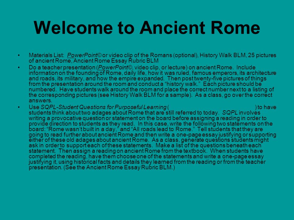 Roman Historiography: The History of Roman History